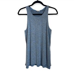 Wilfred Free Aritzia KnitTank Top Sz XS Blue Gray Casual Sleeveless Side Slit